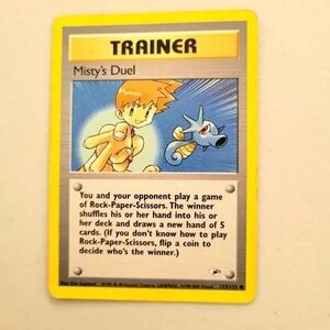 Pokemon Trainer Card - Yellow and Blue